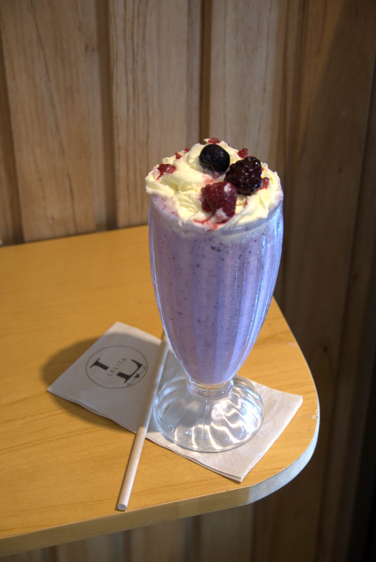 Milkshake de frutos rojos