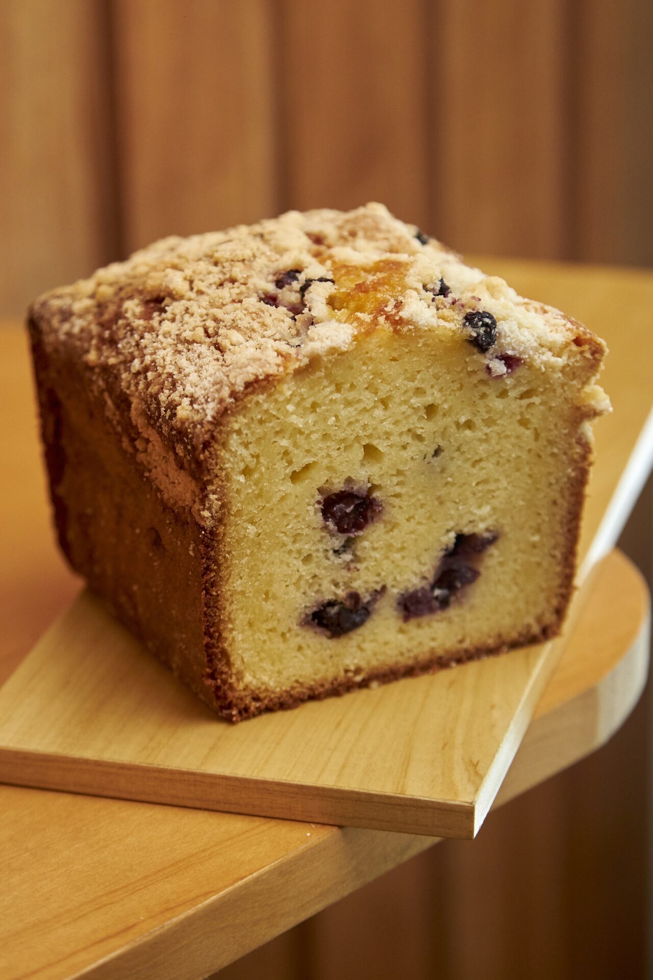 Budín de limón y arándanos
