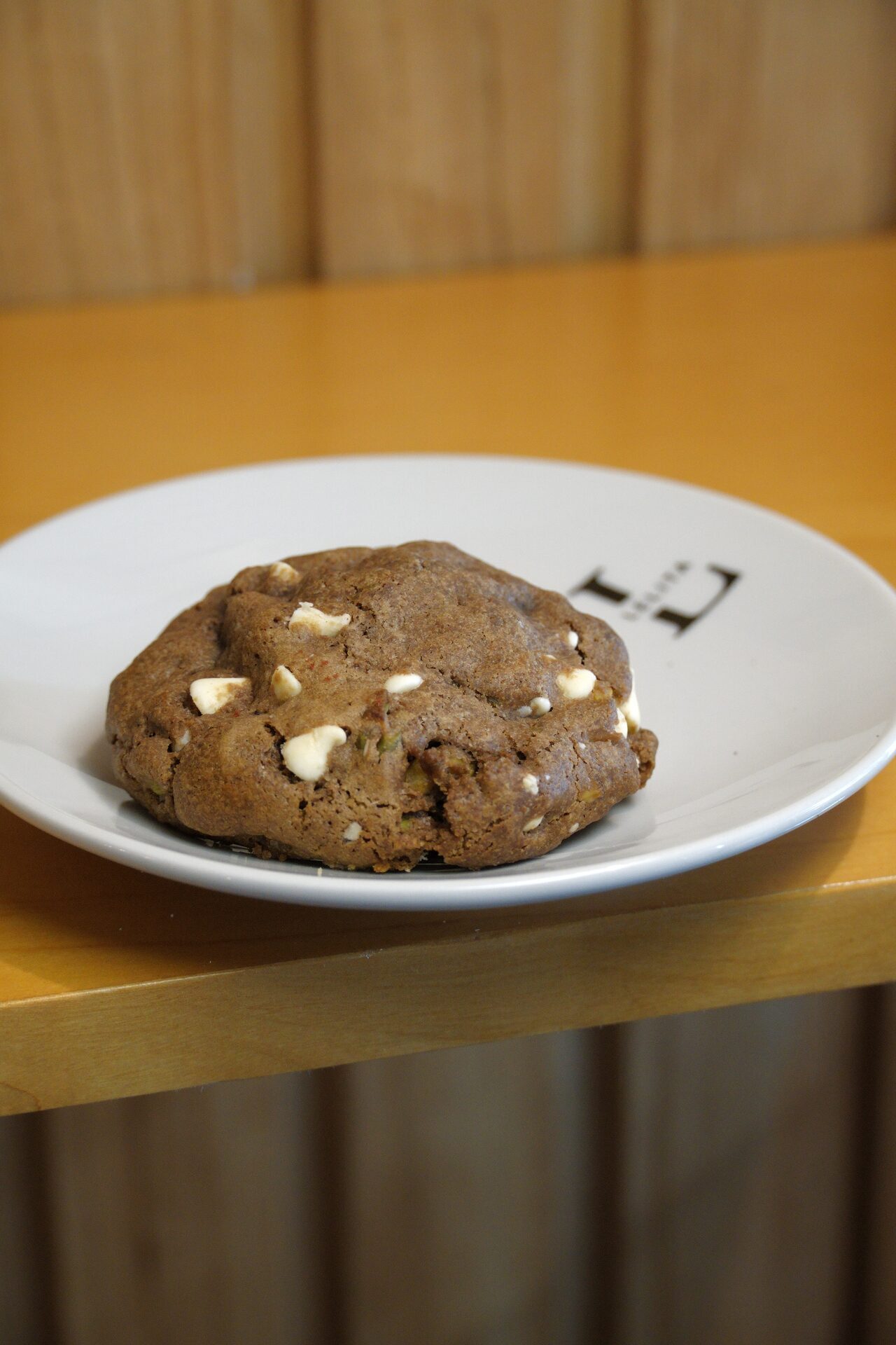 Cookie de pistacho y chocolate blanco